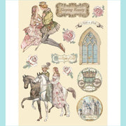 Stamperia Coloured Wooden Shapes Sleeping Beauty KLSP100